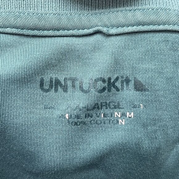 UNTUCKit Shirt Mens XXL Polo Golf Blue Short Sleeve Stretch Collared Cotton - Picture 7 of 16